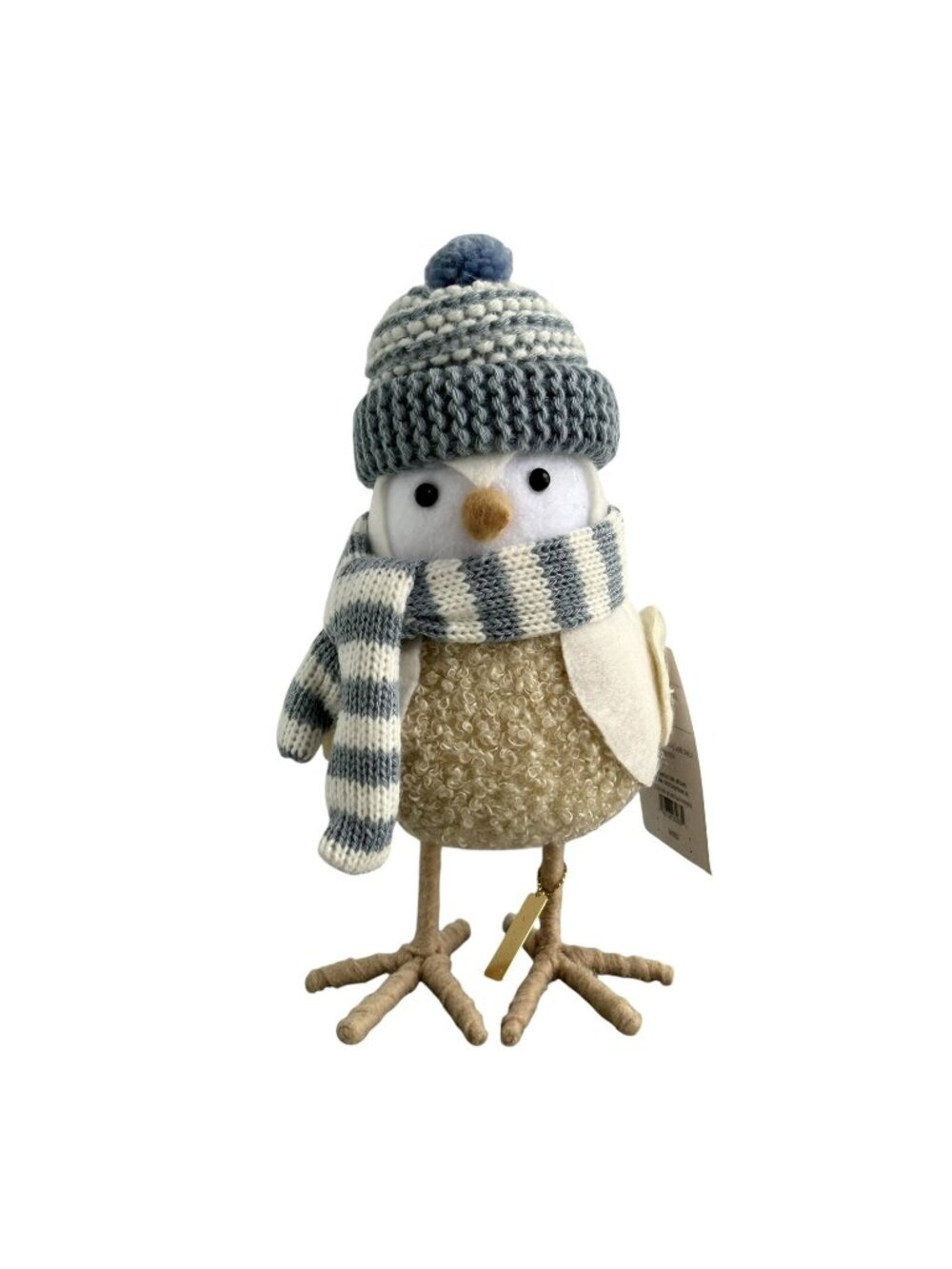 2022 Target Wondershop Winter Bird WEFT Featherly Friends Gray White Scarf NEW
